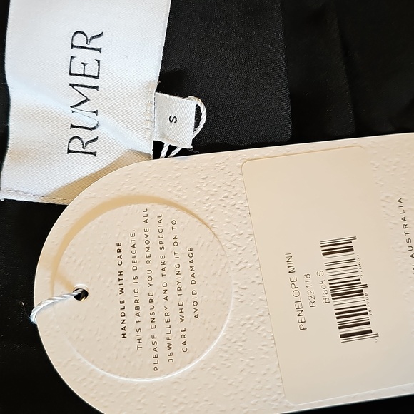 Rumer Penelope Ribbed Bodycon Sleeveless Mini Dress in Black - Picture 14 of 14